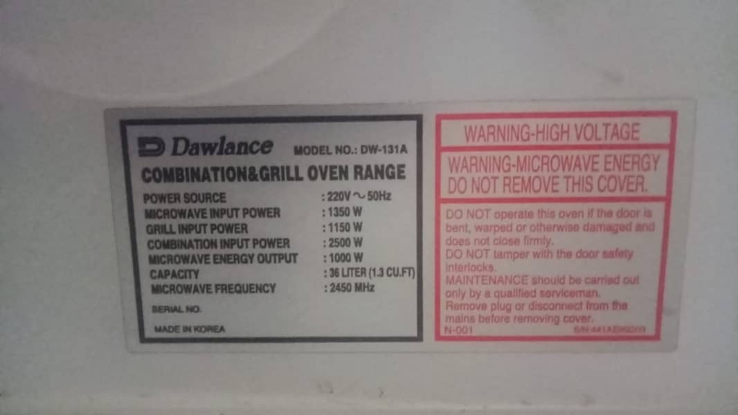 Dawlance Oven Sale- Good Condition 1