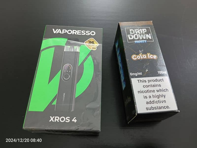 Vape eLiquid Vaporesso XROS 4 Drip Down Frosty Cola Ice 0