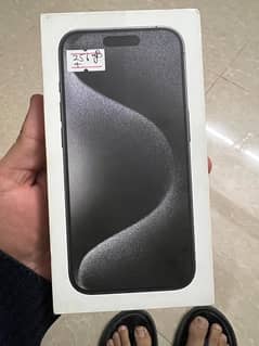 I phone 15 pro with box and invoice i store