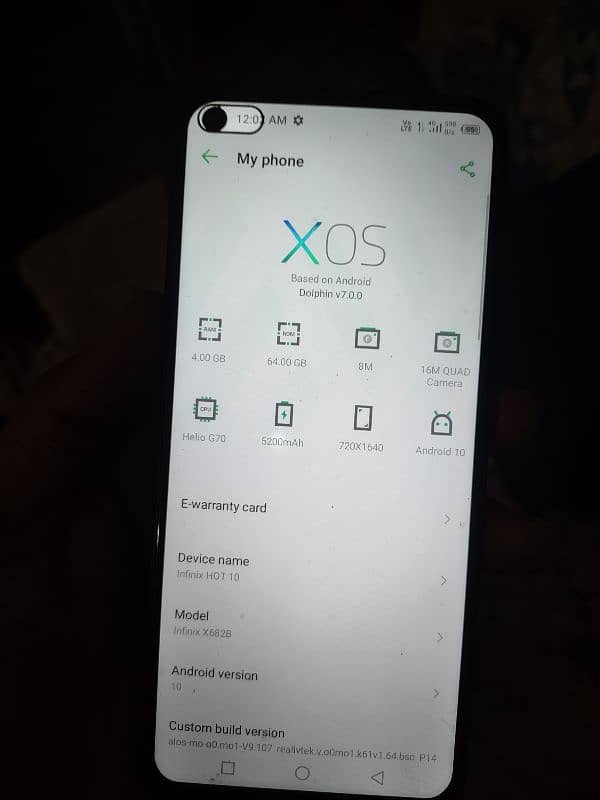 infinix hot 10 play for sale 4/64 0