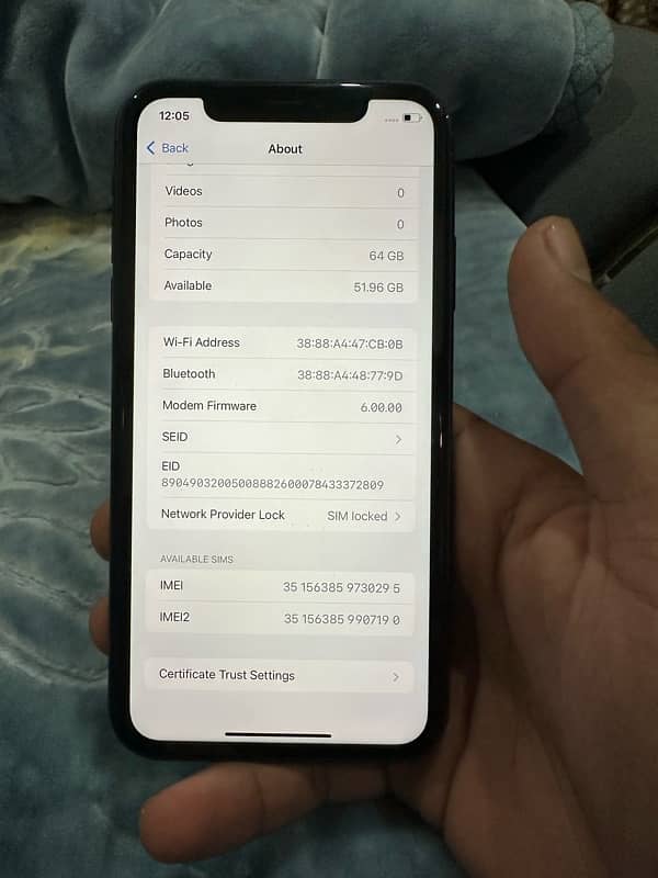 iphone 11 64gb jv non pta waterpack phone 76% battery health 9