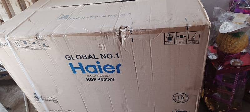 Haier inverter 405 Model deep freezer single door 0