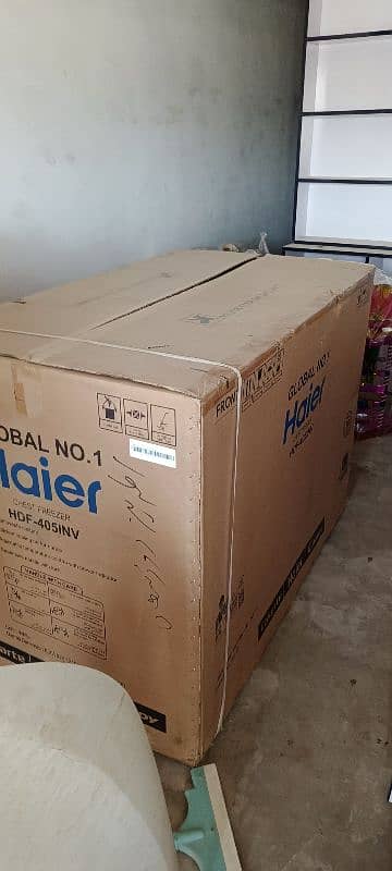 Haier inverter 405 Model deep freezer single door 1