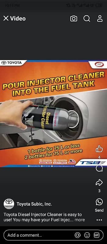 TOYOTA INJECTOR CLEANER 4