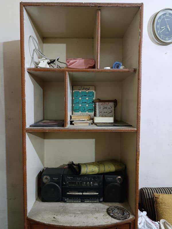 Wooden Rack with Drawers & Cabinets 2