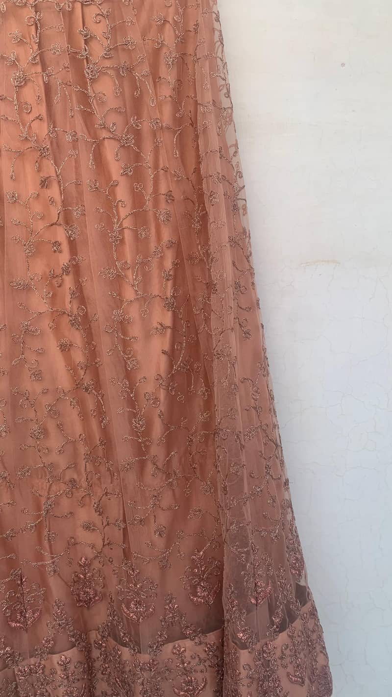 Pastel Peach Lehnga Choli (Extra Small) 0