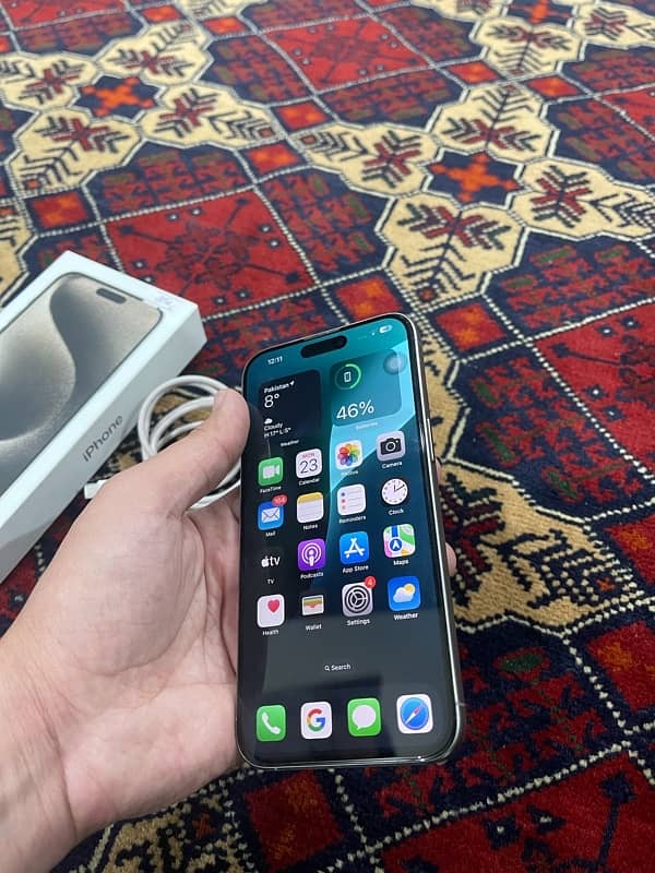 Iphone 15 pro max 256 gb (natural titanium) 8