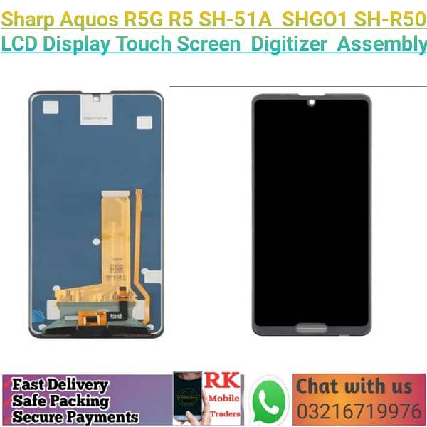 Sharp Aquos R5G LCD Display Touch Screen Digitizer Assembly 0