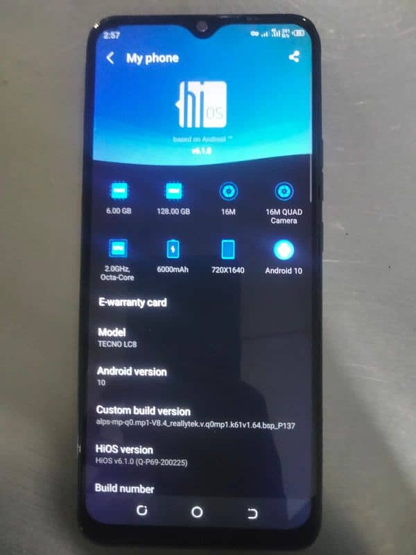 Urgent sale Tecno Pouvoir 4pro with Box. 1