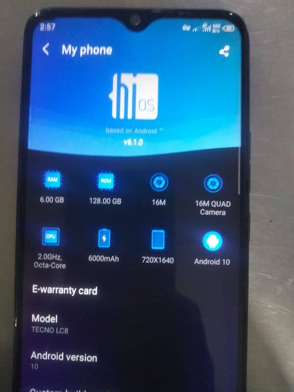 Urgent sale Tecno Pouvoir 4pro with Box. 2