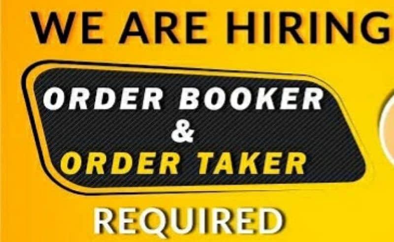 Need orderbookers for Brands. send CV 03004698752 0