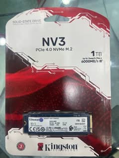 Kingston NV3 1TB 2280 NVME M. 2 SSD Storage & Internal Hard Drive SSD