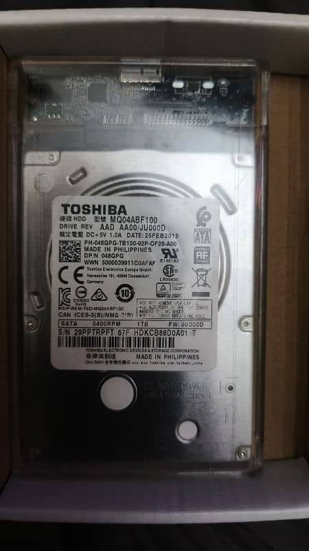 Toshiba 1tb external hard drive health performance 100 0