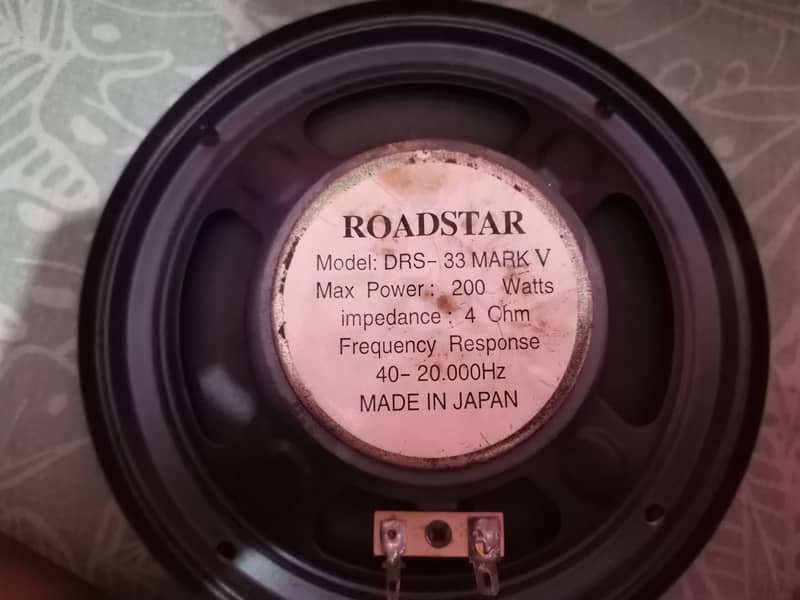 ROADSTAR CAR SPEAKERS MADE IN JAPAN 3