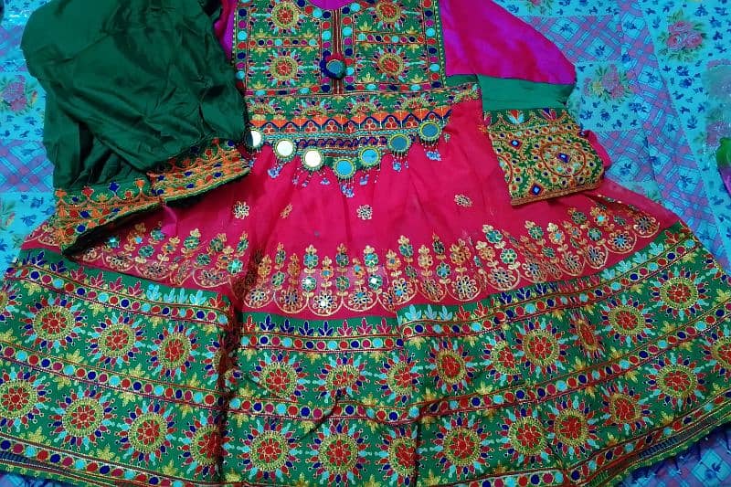 Fancy Silk Full Embroidered Dress for sale 2