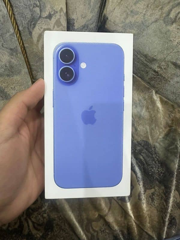 Iphone 16 JV Blue 128gb Box pack 1