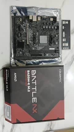 colorful battleax B450m with box motherboard for sale