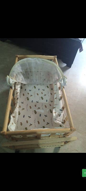 wooden baby cot 4