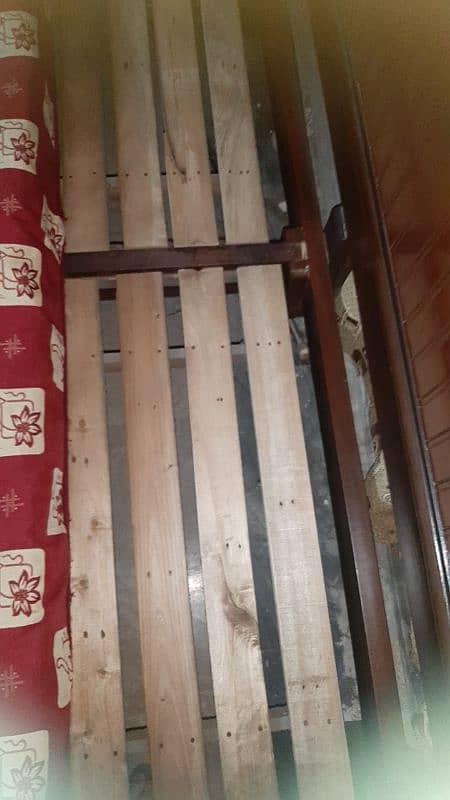 king size wooden bed set in good condition 1