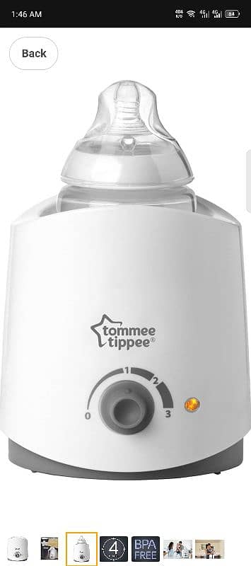 Tomme tippee feeder warmer branded 1