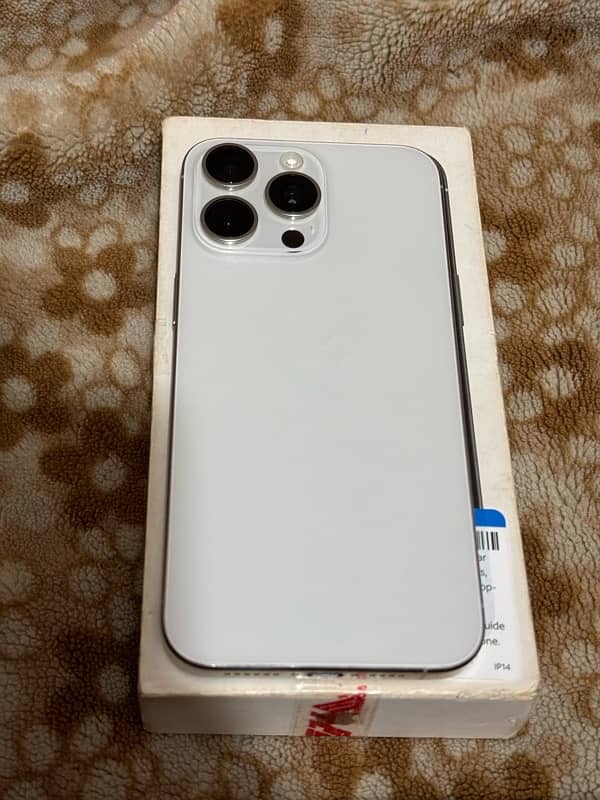 iphone 15 pro max 256gb non pta jv white titanium for sale 1