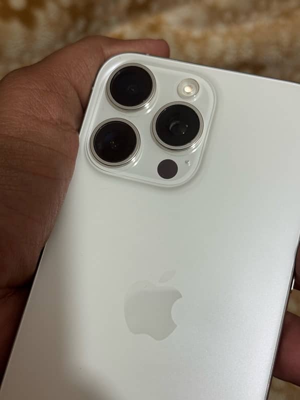 iphone 15 pro max 256gb non pta jv white titanium for sale 6