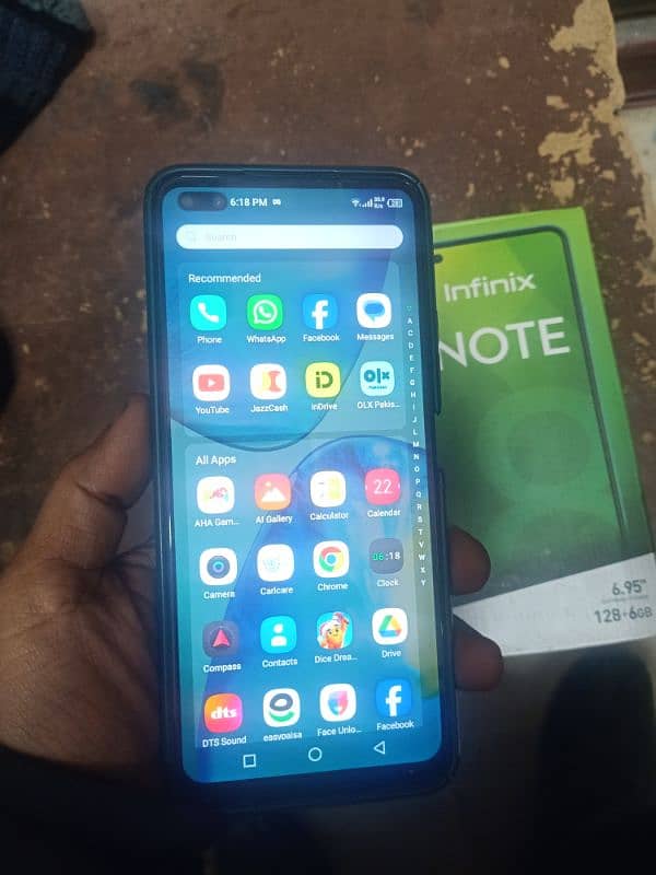 infinix note 8 with box 2