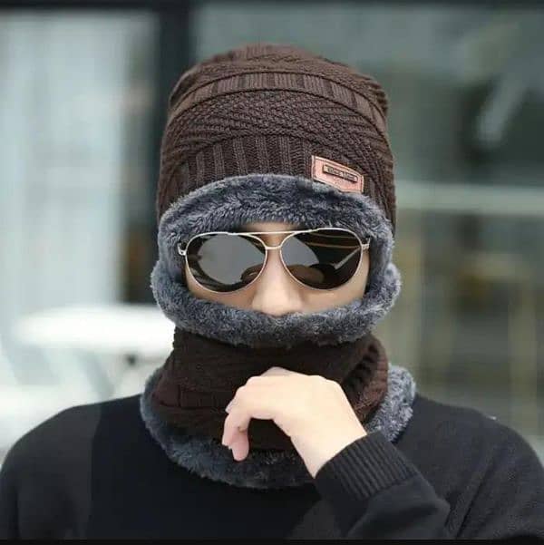 cap and neck warmer for both men's and women's 1