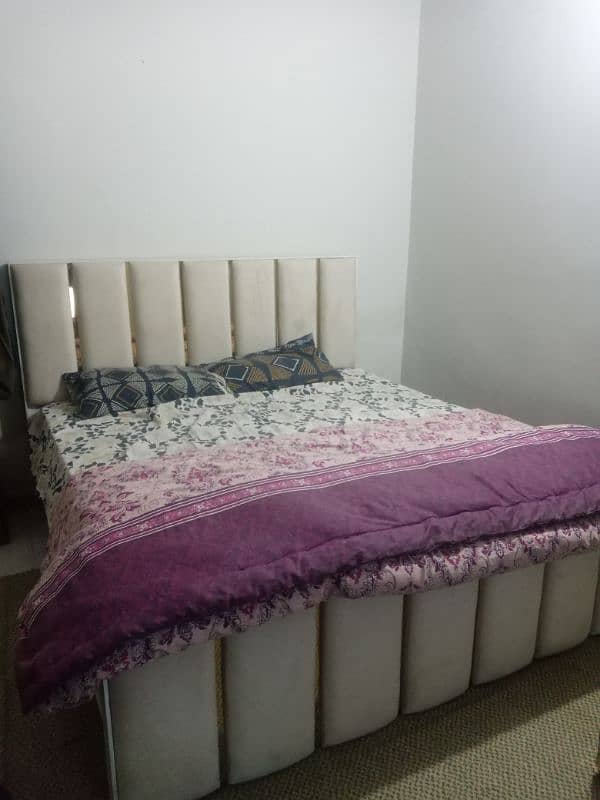 DOUBLE BED WITH SPRING MATTRESS 2