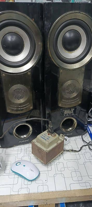 audonic speakers and amplifier Kenwood japani 1