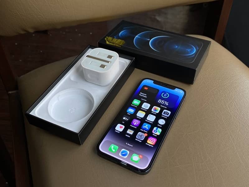 iPhone 12 Pro Official PTA Approved Complete Box 128 GB 3