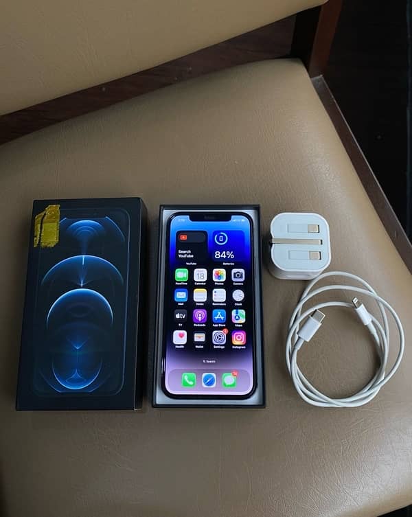 iPhone 12 Pro Official PTA Approved Complete Box 128 GB 8