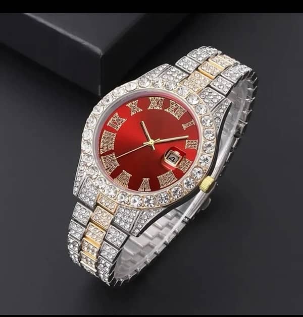 Fashion Ice Diamond Watches Men’s With luxary Bracelet 1