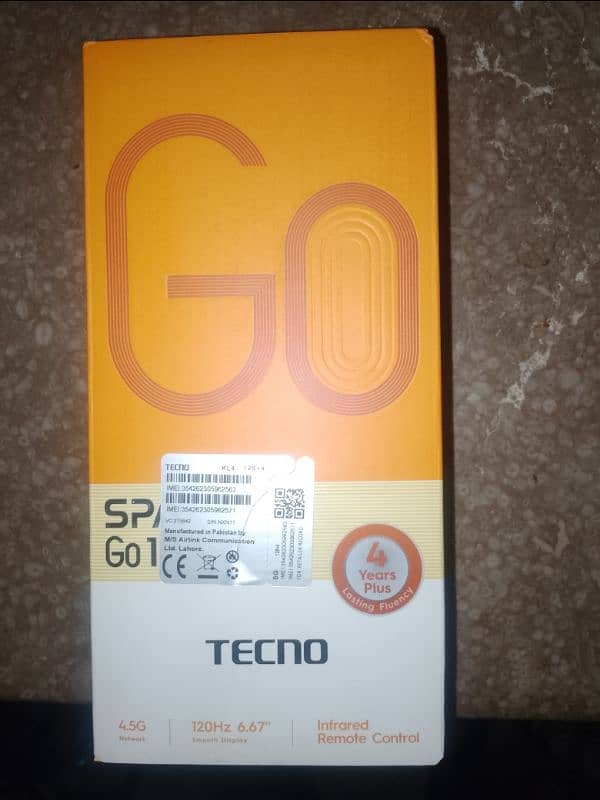 Tecno spark Go 1 8GbRam 128GbRom only 7 days use for sale 1