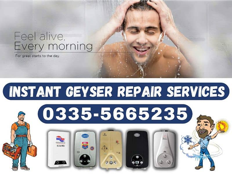 Instant Geyser Repair Services O3355665235 0