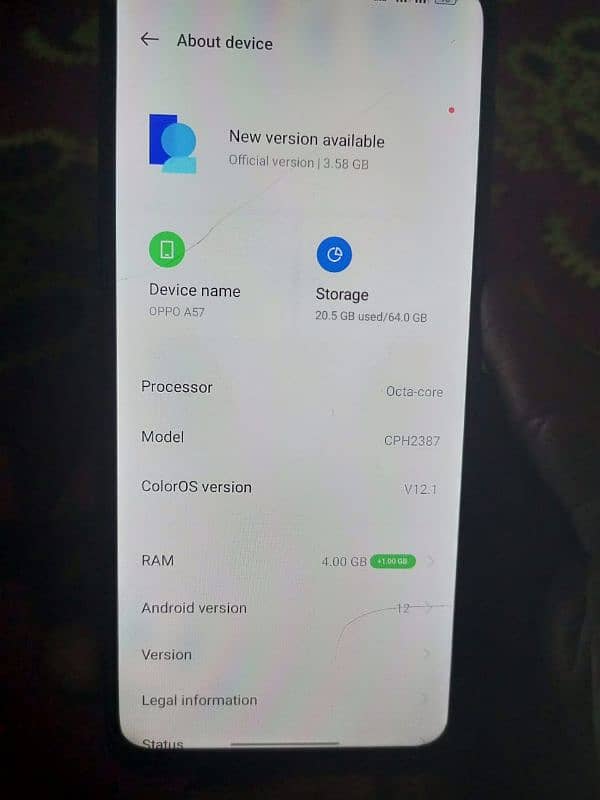 OPPO A57 4/64 EXCHANGE POSSIBLE 1
