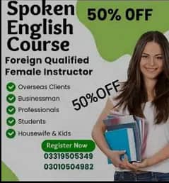 Spoken English Course/Foreign Qualified Female Instructor