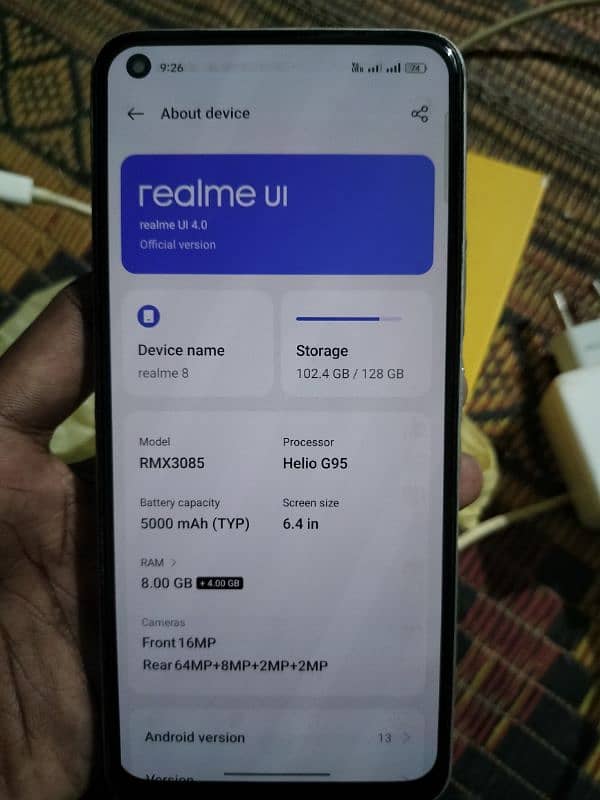 realme 8 complete saman 8+8gb/128gb 2