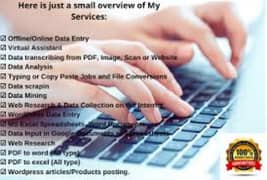 Home-based Online data typing jobs available for females and males