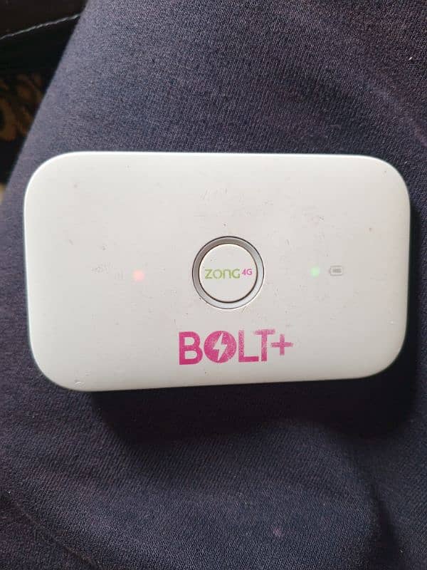 ZongDevice 4GBolt+ Device bilkul Ok betry time 5 hours All sim working 0