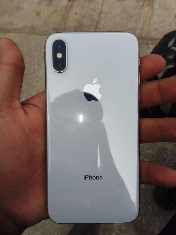 I phone x non pta white color for sale 03297000985 2