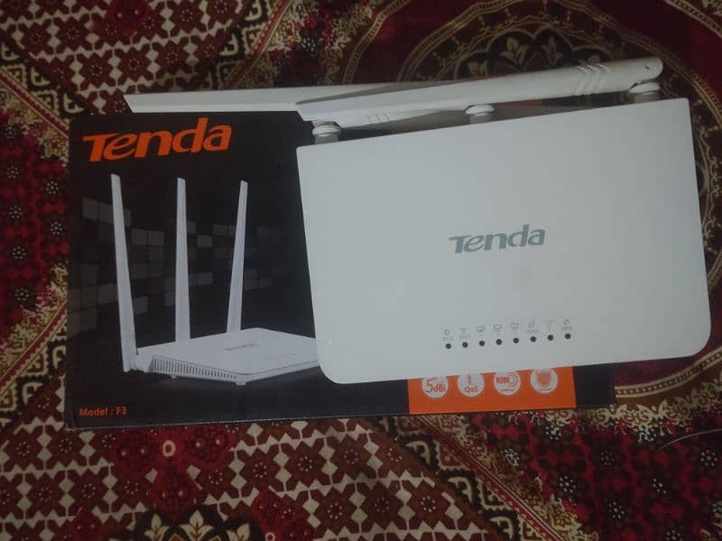 WIFI TENDA ROUTER 3 ARTENAS WITH TAAR MUKAML PKAGE 3