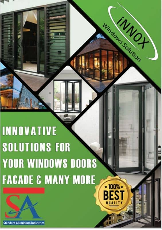 Aluminium windows doors UPVC Glass Doors Windows Glass Sliding windows 0