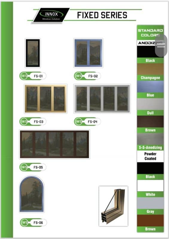 Aluminium windows doors UPVC Glass Doors Windows Glass Sliding windows 2