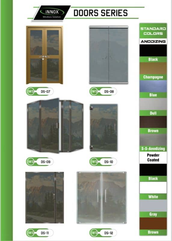 Aluminium windows doors UPVC Glass Doors Windows Glass Sliding windows 12