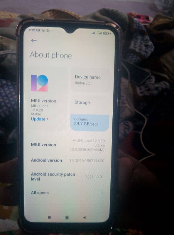 redmi 9c 64+4 condition 10/10 urgent sale 2