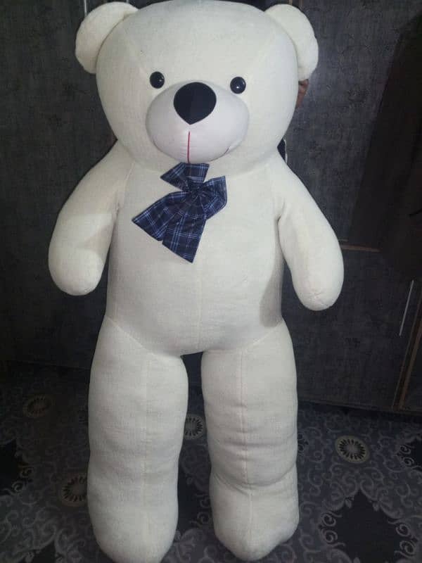 off white teddy bear 0