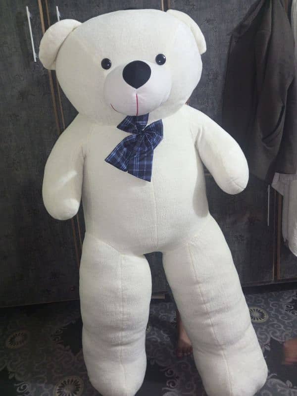 off white teddy bear 1