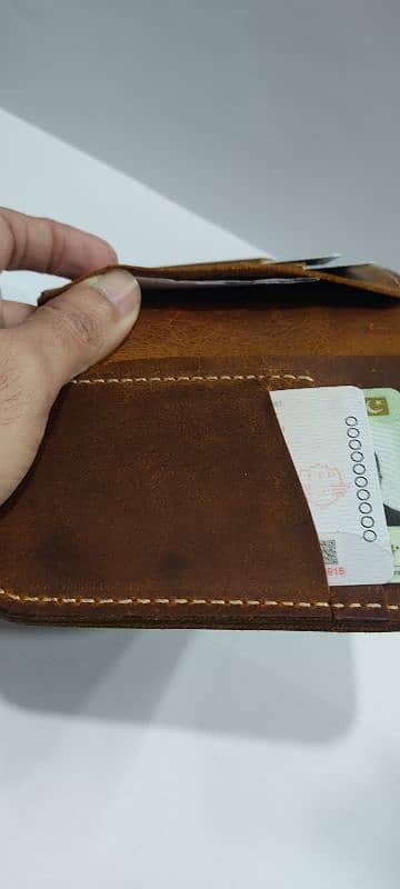 Men BiFold Genuine leather Wallet handmade 2