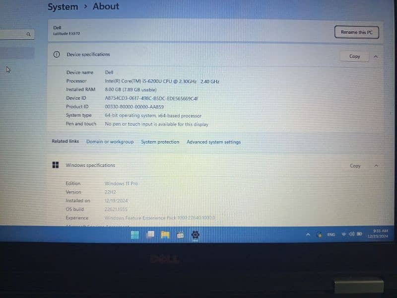 Dell Latitude E5570 2